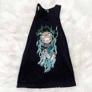 Boku No Hero Izuku Midoriya My Hero Academia Anime Manga Muscle Tank
